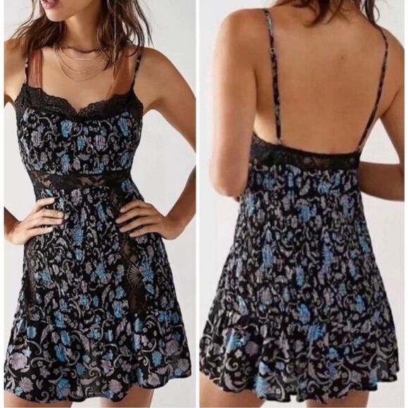 NWT Free people last night slip dress, Sm $118 G22 - Picture 2 of 9